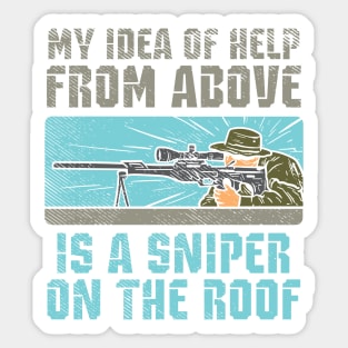 GUN LOVER: Sniper On The Roof Sticker